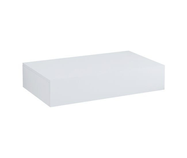 Estantería de pared Kärsämäki con cajón hasta 5 kg MDF 60 Blanco