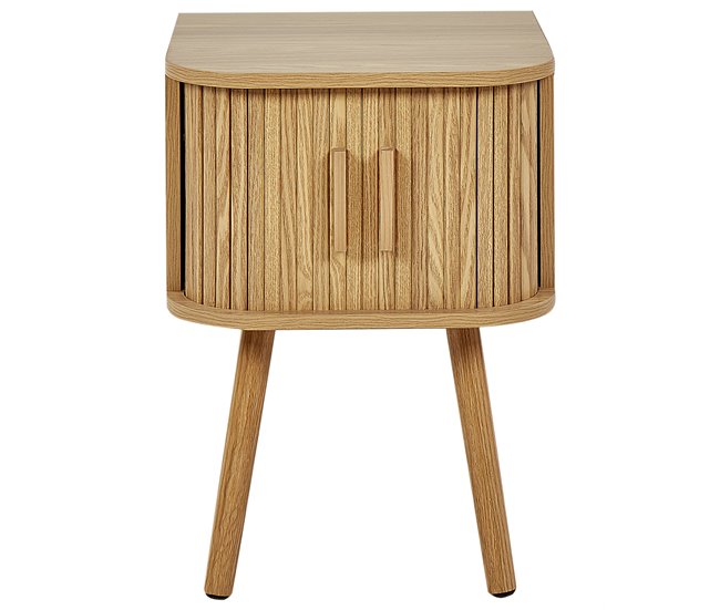 Beliani Mesa auxiliar SELAH Madera Clara