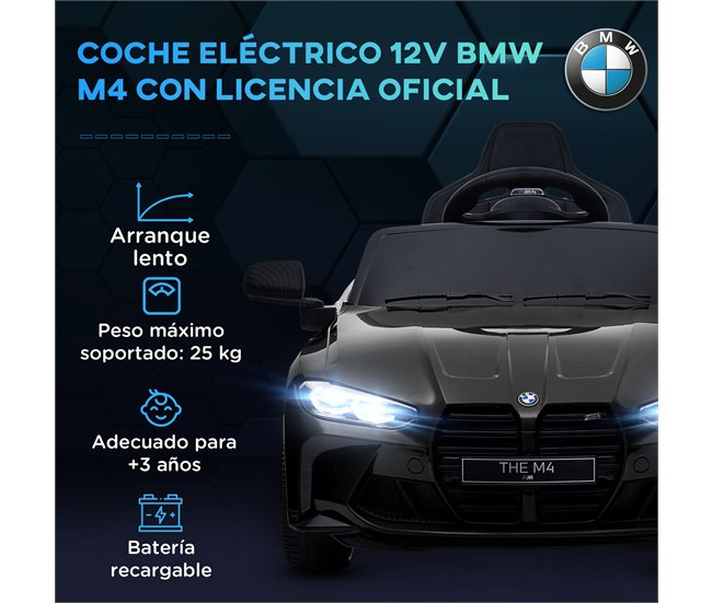 Coche Eléctrico Infantil PP, Metal AIYAPLAY Negro