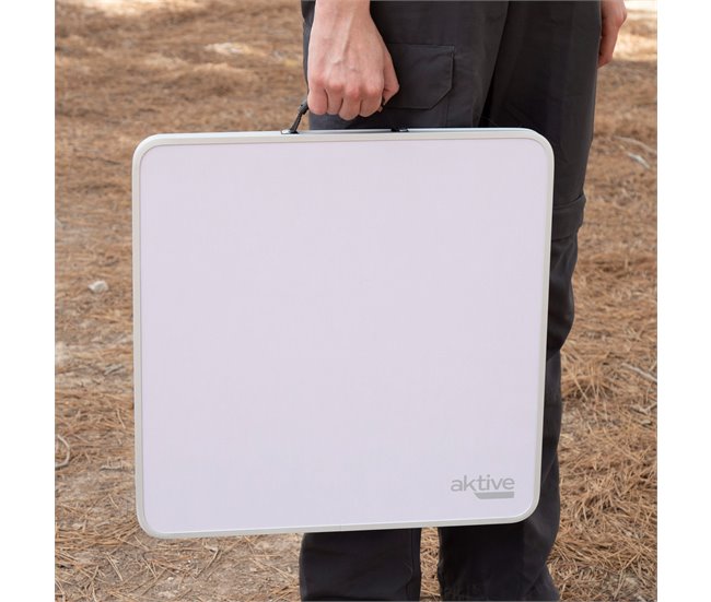 Aktive Mesa plegable pequeña camping antivuelco y ultraligera Malva