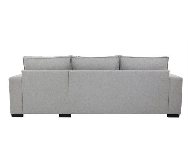 Chaise longue con cama MARLON reversible 3 plazas gris Gris
