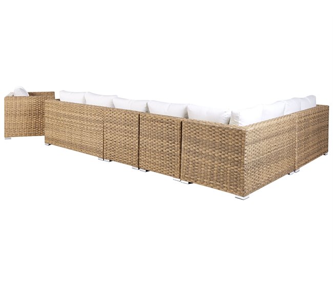 Beliani Conjunto de jardín XXL Beige