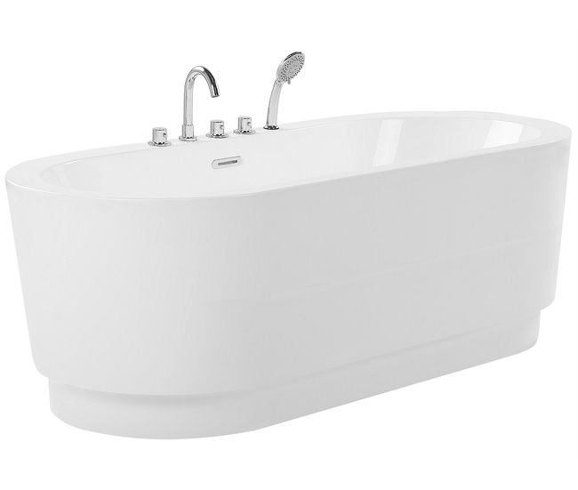 Beliani Bañera independiente EMPRESA 80x170 Blanco