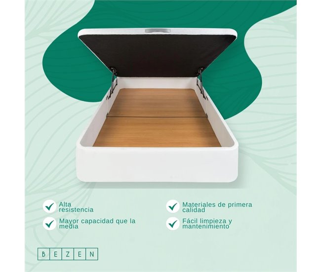 Canapé Polipiel Deluxe 105x200 Blanco
