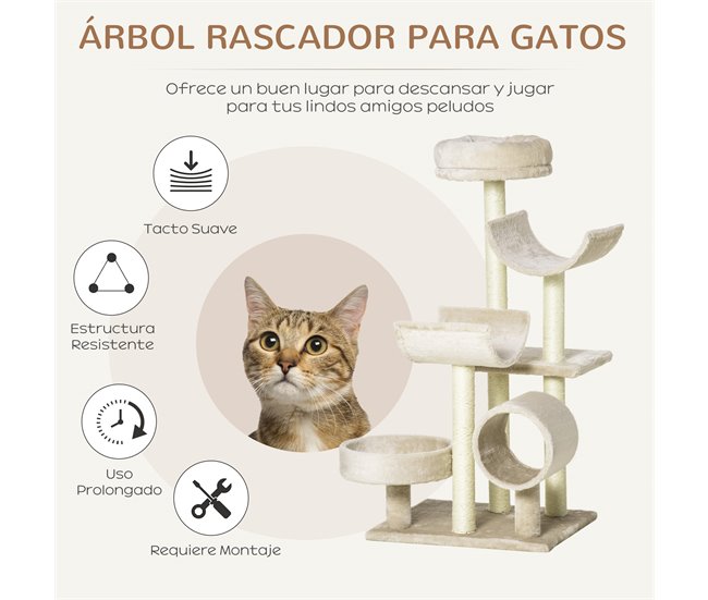 Árbol para Gatos Beige