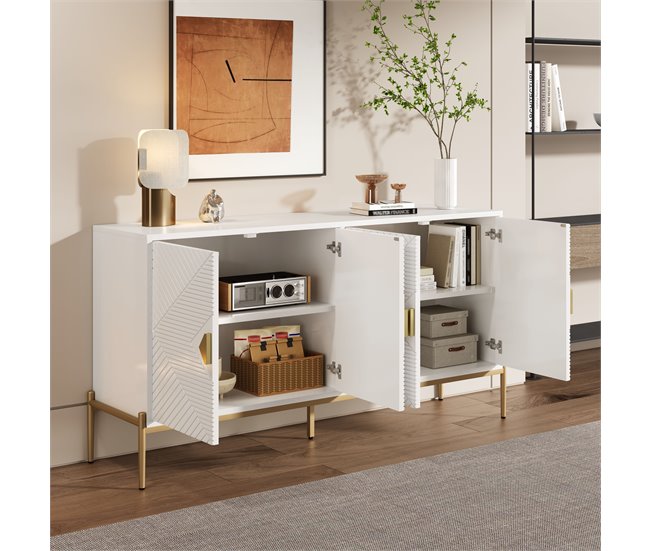 Aparador con 4 puertas 162 Blanco