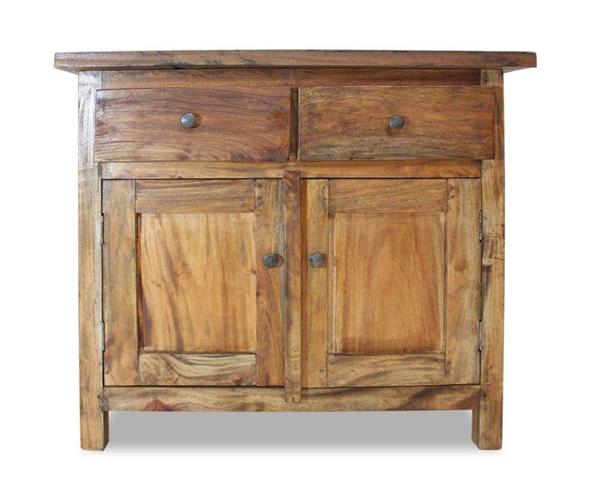 Aparador de madera maciza reciclada estilo rústico 4402019 Marron