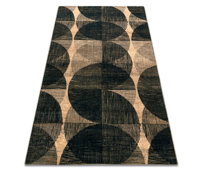 Alfombra de lana OMEGA FADO Geométrico jadeit 170x235 Verde