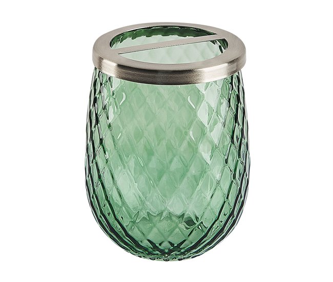 Beliani Conjunto de accesorios de baño CANOA Verde