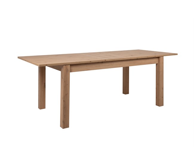 Mesa de comedor extensible BERGEN Roble