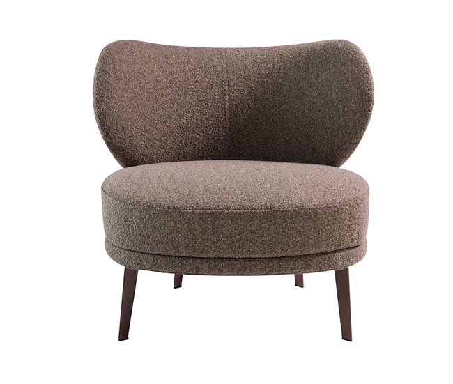 ANGEL CERDA Sillón tela marrón Marron