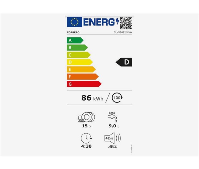 Lavavajillas CORBERÓ CLVV8622INVX blanco Blanco