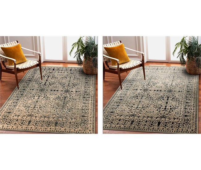 Alfombra de lana OMEGA PERONA oriental 200x300 Verde