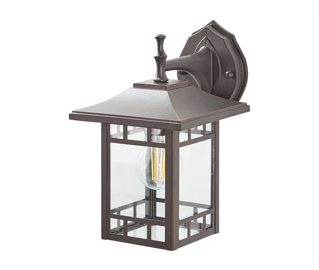 Beliani Lámpara de pared para exteriores HERIOT Negro