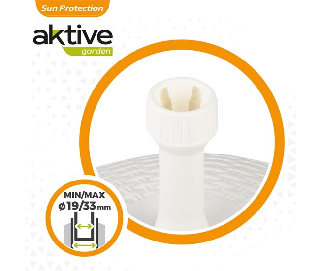 Base para sombrilla circular Aktive Blanco