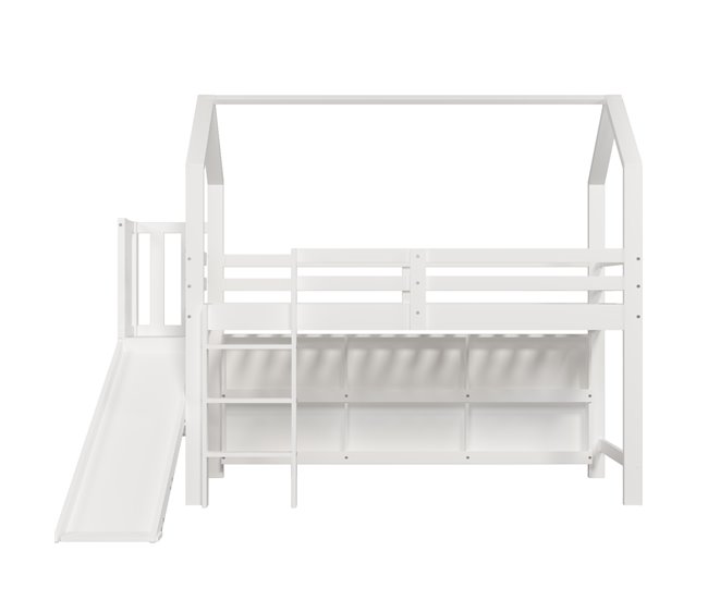 Cama alta para niños Blanco