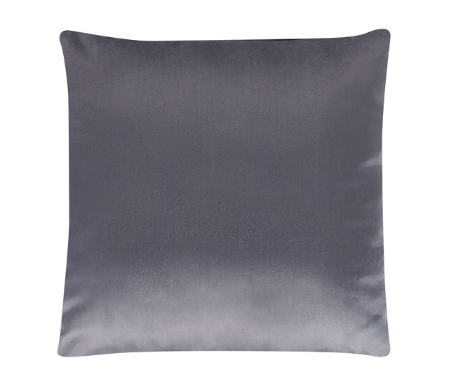 Beliani Cojín decorativo ASPIDISTRA Gris Oscuro