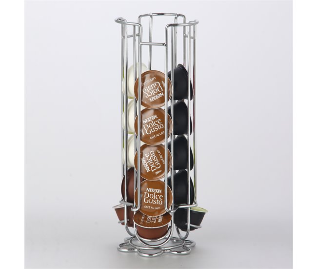 Dispensador vertical para 18 cápsulas DOLCE GUSTO 11x32cm  Gris