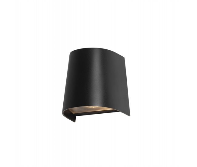 FORLIGHT Prisma - Aplique de Pared Exterior GU10 Luz Hacia Abajo Negro