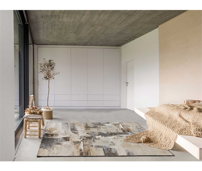Alfombra abstracta AYDIN - ATTICGO 140x200 Beige
