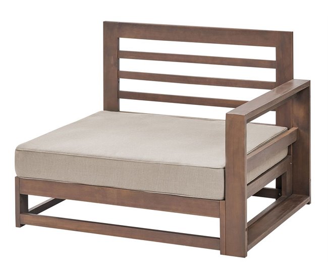 Beliani Conjunto de jardín TIMOR Gris Oscuro