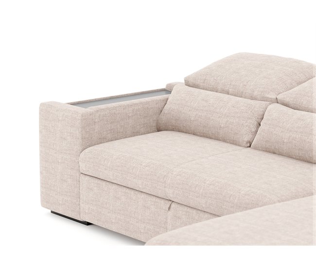 Chaise longue con cama HOXTON Beige