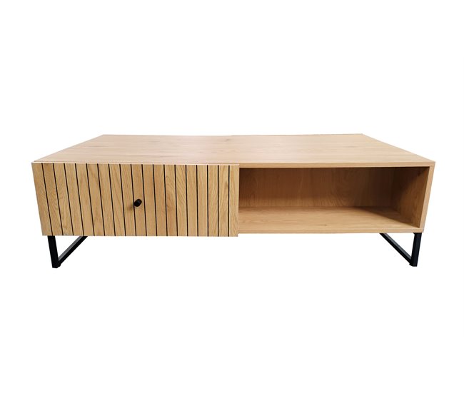 Mesa de centro color roble CRETA Madera