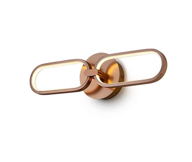 Aplique Pared Aluminio Serie Dorado