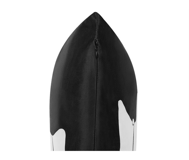 Beliani Cojín decorativo MANDEVILLA Negro