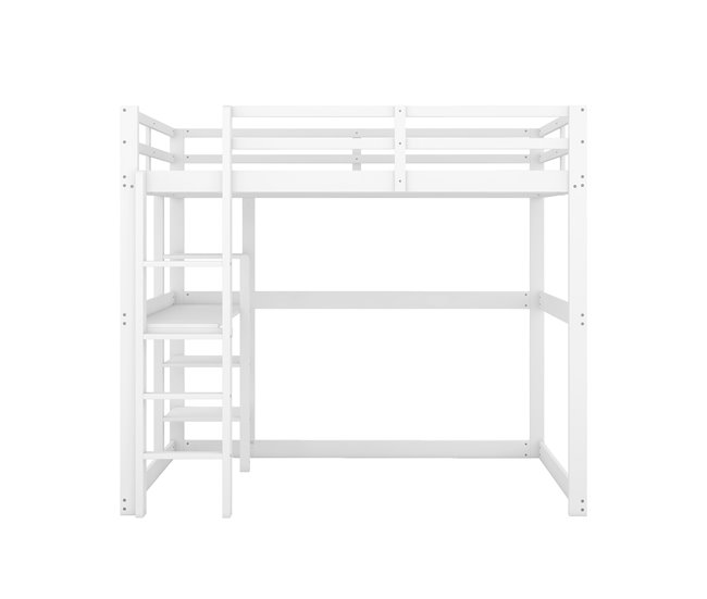 Cama alta para niños 150x206 Blanco