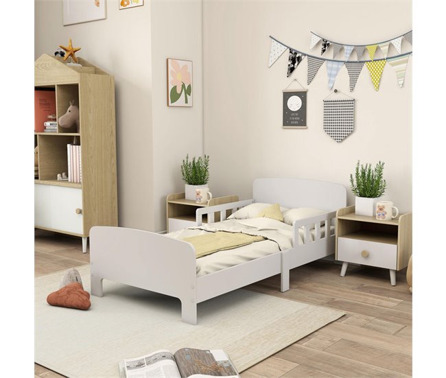 Cama Infantil MDF AIYAPLAY Blanco