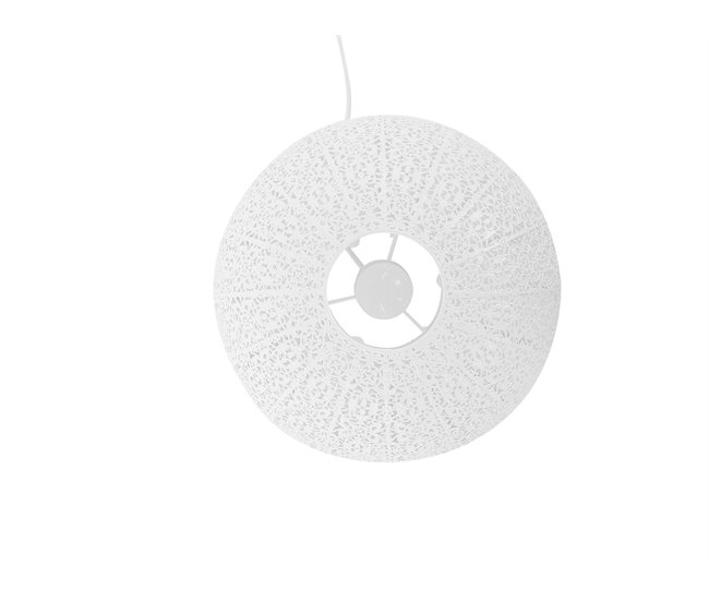 Beliani Lámpara de mesa FINKE Blanco