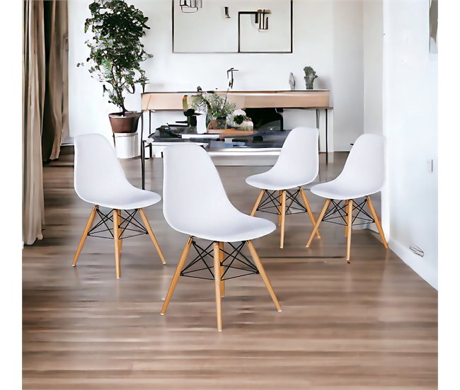 Silla de Comedor Nordica Blanco