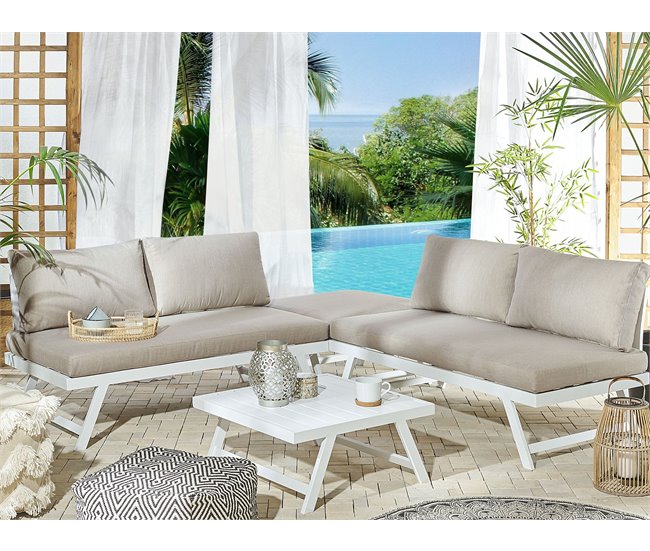Beliani Conjunto longue COCCORINO Gris Oscuro