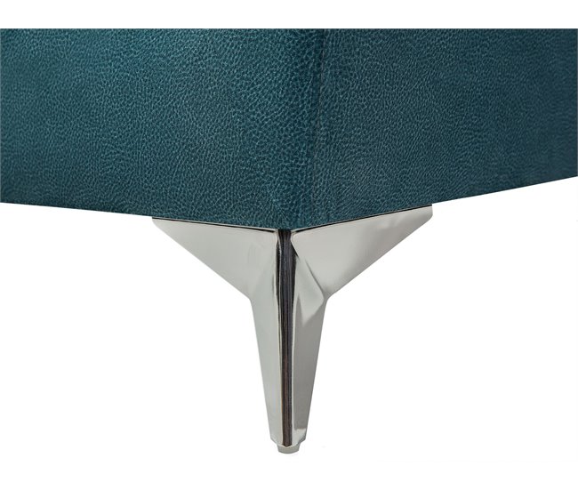 Beliani Sofá de 3 plazas Terciopelo GAULA Azul/ Verde