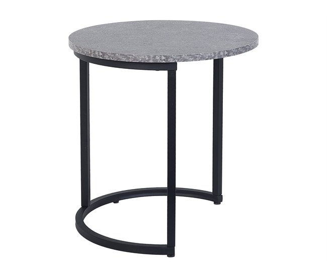 Beliani Conjunto de mesas DENNY 48x48 Negro