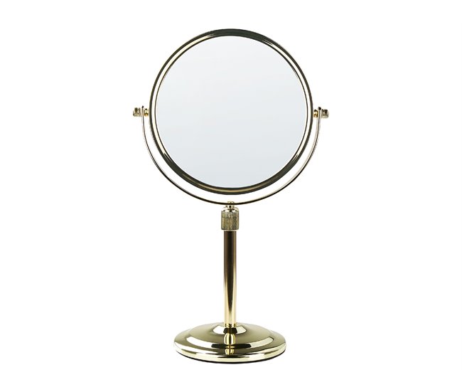 Beliani Espejo de maquillaje AVEYRON 20x13 Dorado