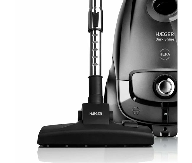 Aspirador con Bolsa HAEGER DARK SHINE - 750W Negro