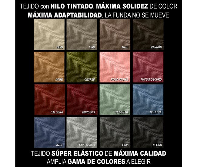 Funda para Sofá Romeo 4 plazas Negro