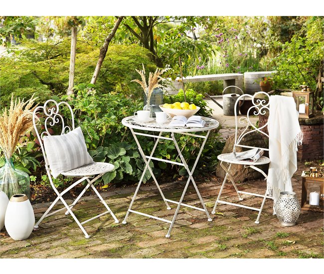 Beliani Mesa redonda TRIESTE Beige