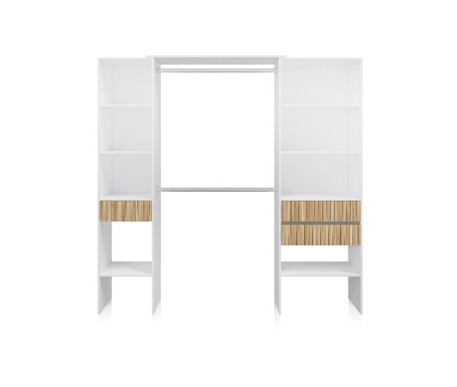 Armario vestidor Nitza 190 Blanco
