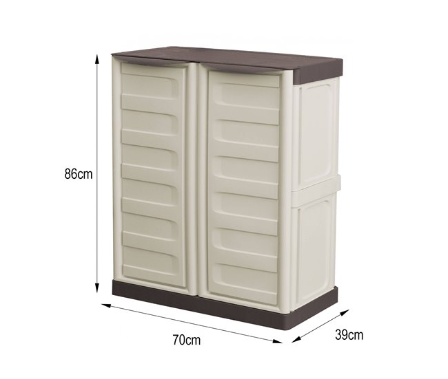 Armario exterior en PVC Beige