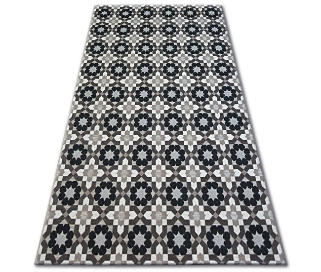 Alfombra LISBOA Flores 120x170 Marron