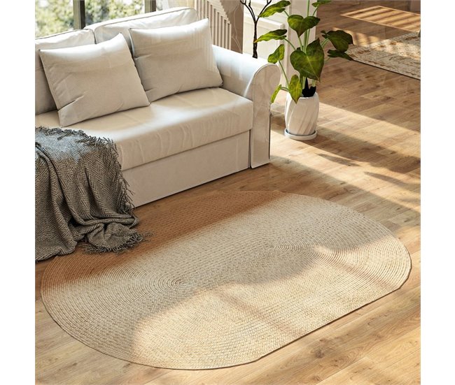 Alfombra de Salón Polipropileno HOMCOM, hogar - decoración Crudo