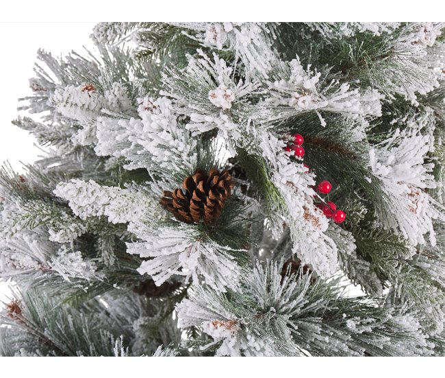 Beliani Árbol de Navidad MASALA Blanco