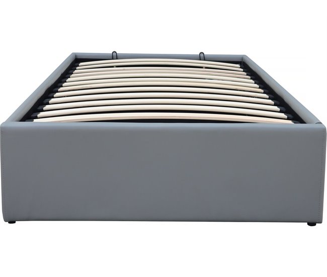 Cama individual de PVC con box Gris