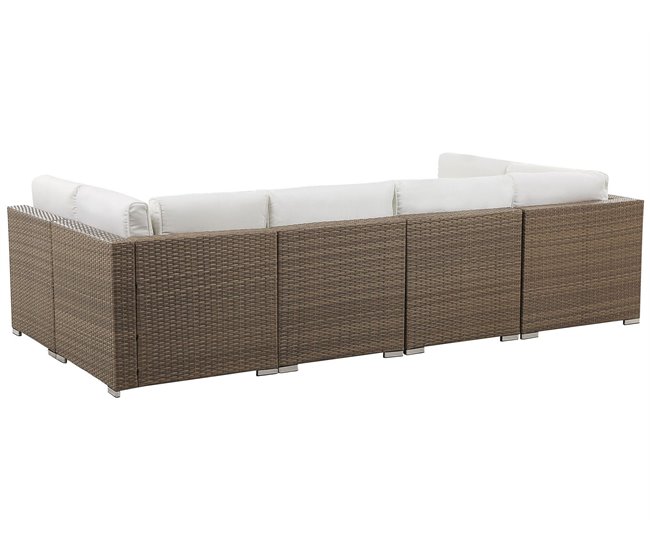 Beliani Conjunto longue BELVEDERE Blanco