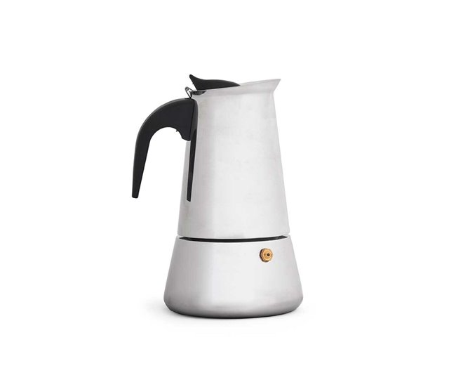 Cafetera Italiana Plateado