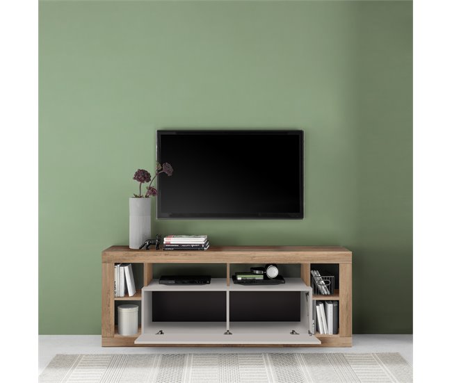 Mueble TV RIMINI 1 puerta roble/visón Roble
