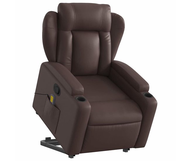 Sillón Reclinable De Masaje Elevable Marron
